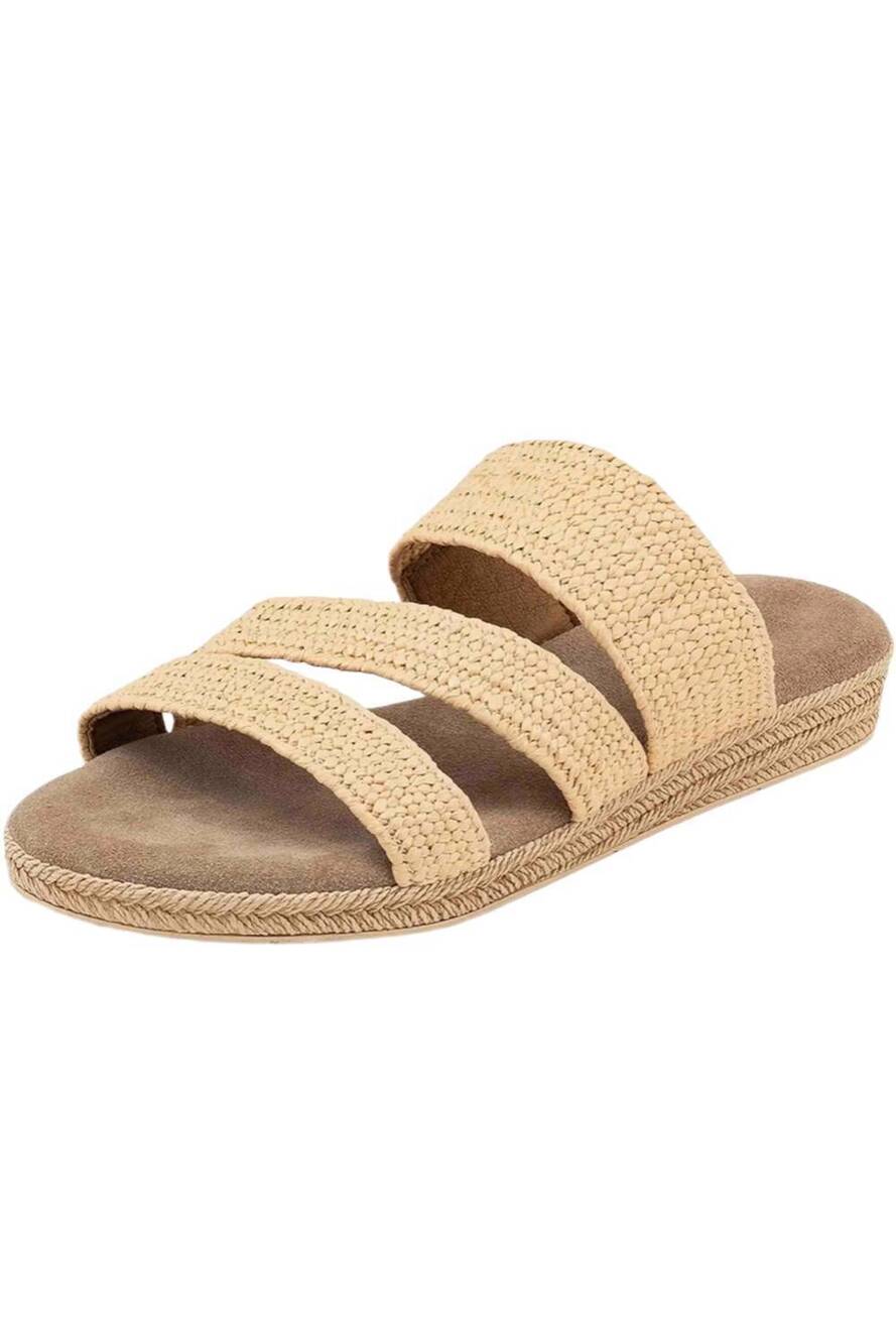 NEW CHARLESTON SHOE CO. women's ibiza sandal in lightt natural raffia
